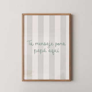 Lámina personalizada para papá - Tu mensaje | Diseño 3