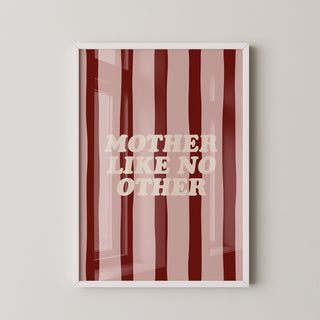 Lámina Decorativa - Mother Like No Other | Rosa y Rojo