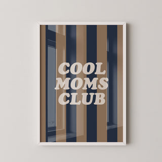 Lámina Decorativa - Cool Moms Club | Marrón y Azul