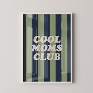 Lámina Decorativa - Cool Moms Club | Azul y Verde