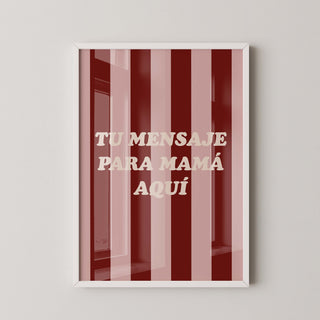Lámina personalizada para mamá - Tu mensaje | Diseño 1