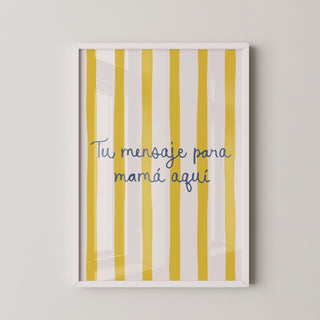 Lámina personalizada para mamá - Tu mensaje | Diseño 11