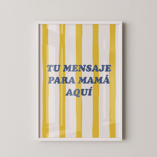 Lámina personalizada para mamá - Tu mensaje | Diseño 16