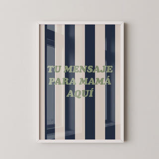 Lámina personalizada para mamá - Tu mensaje | Diseño 4