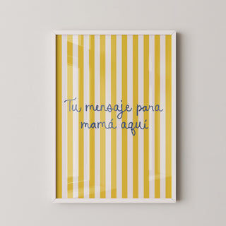 Lámina personalizada para mamá - Tu mensaje | Diseño 8